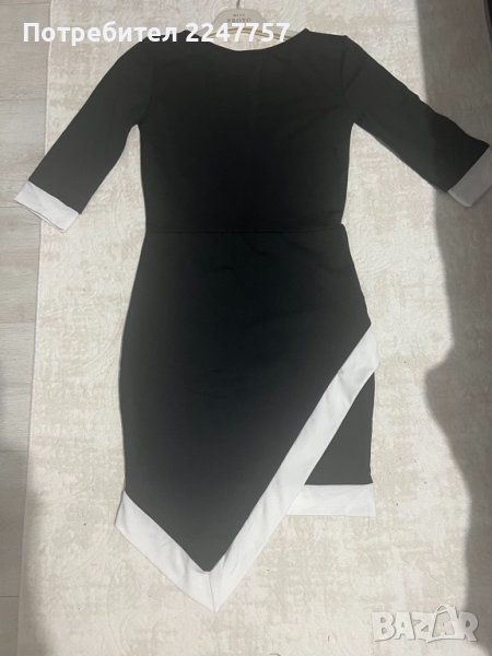 Къса черна рокля размер S, снимка 1