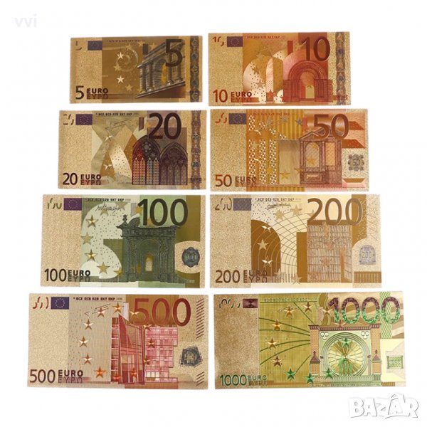 Комплект 8 евро банкноти, снимка 1