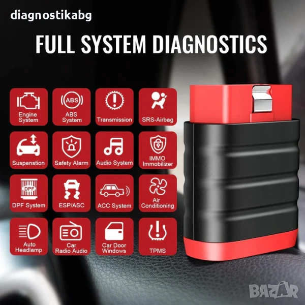 THINKCAR Thinkdiag mini с ДОЖИВОТНИ ъпдейти от Launch, Гаранция 24 месеца, DiagnostikaBG, снимка 1