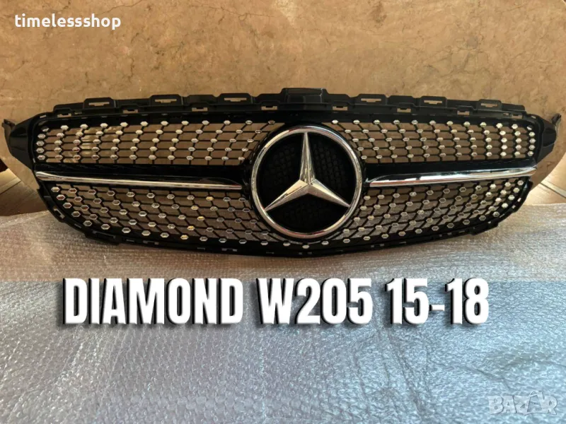 Решетка Diamond Mercedes C-CLASS w205 15-18 г., снимка 1