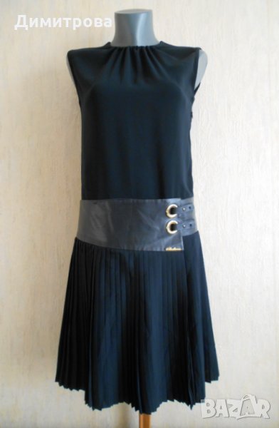 Атрактивна рокля-солей с кожен колан, снимка 1