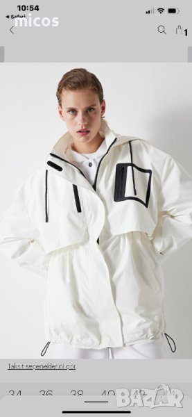 Ipekyol ,марково яке,бяло и черно,чисто ново, снимка 1