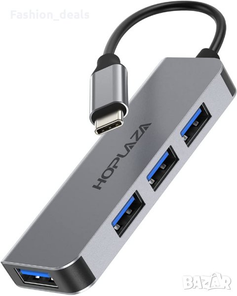  Нов Хъб с 4 порта USB 2.0 за компютър / лаптоп Адаптер концентратор, снимка 1