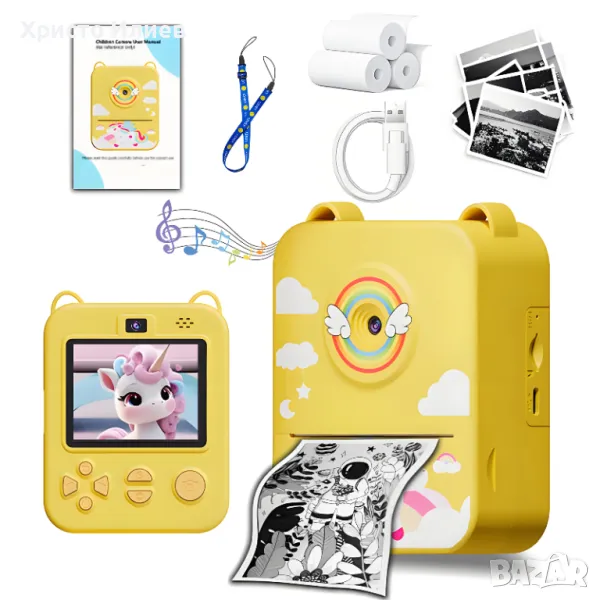 Дигитален фотоапарат детска камера за моментални снимки, снимка 1