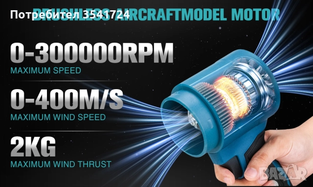 Чисто нов безчетков уред за издухване (духалка), снимка 6 - Други инструменти - 52735666