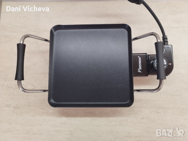 Тава/скара/плоча за печене BESTRON ABP600 Plancha, 1000 W, снимка 2 - Печки, фурни - 52870358