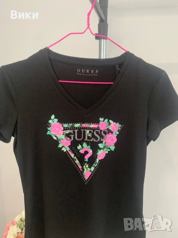 Нова тениска Guess, размер М, подходяща и за S, снимка 5 - Тениски - 50593700