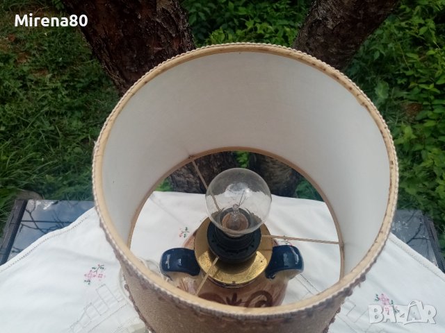 Немска керамична лампа, снимка 5 - Настолни лампи - 41967967