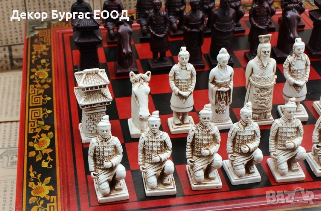 ЛУКСОЗЕН КОЛЕКЦИОНЕРСКИ ШАХ „ТЕРАКОТЕНА АРМИЯ НА ЦИН ШИХУАН“, снимка 3 - Антикварни и старинни предмети - 53095673
