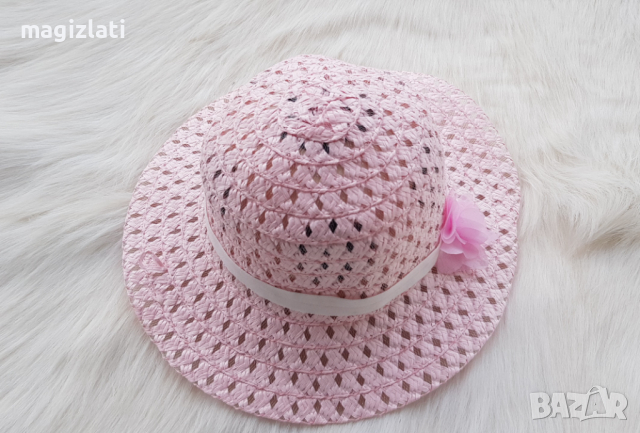 Детска сламена шапка 3-6 години , снимка 4 - Шапки, шалове и ръкавици - 36502273