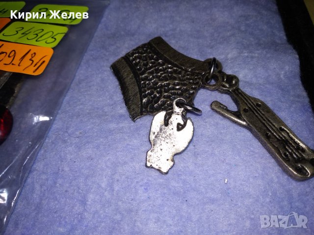 ЕЛЕМЕНТИ от ЕТНОГРАФСКИ СТИЛ НАКИТ ЛАКИРАН ПОСРЕБРЕН БРОНЗ и ЧЕРВЕН КАТАЛИН 34305, снимка 6 - Бижутерийни комплекти - 41761877