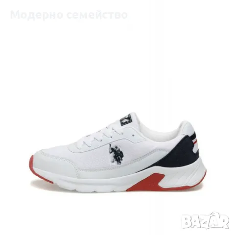 Мъжки маратонки US POLO Assn Moss Shoes White, снимка 5 - Маратонки - 47517670