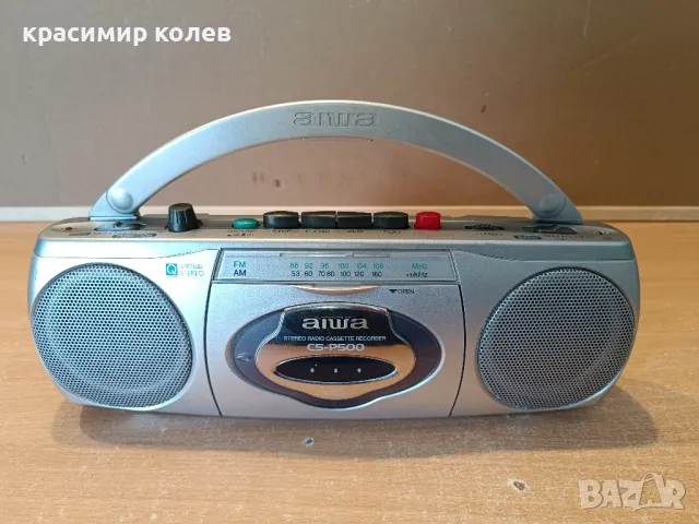 умален радиокасетофон "AIWA CS-P500"/27 см./, снимка 2 - Радиокасетофони, транзистори - 48129279