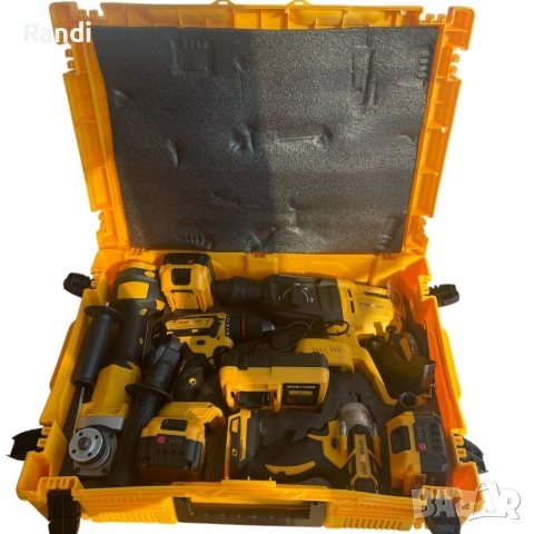 Комплект 4 в 1 – Перфоратор, Ъглошлайф, Гайковерт И Винтоверт