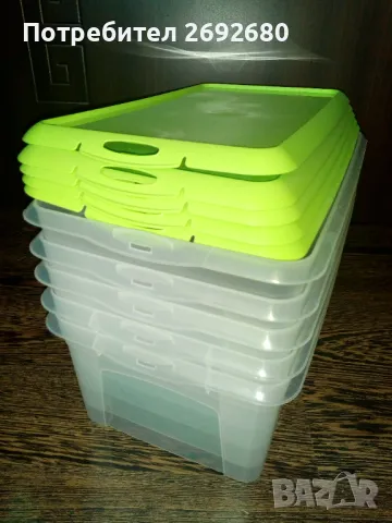 Нови комплекти от 6бр. или от 3бр. прозрачни кутии за съхранение , снимка 5 - Кутии за съхранение - 49368789