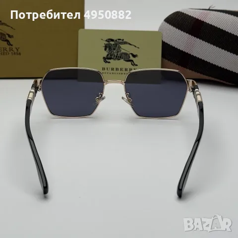 Слънчеви очила Burberry Gold Edition нови, унисекс, метална рамка, черни лещи, снимка 8 - Слънчеви и диоптрични очила - 56160945