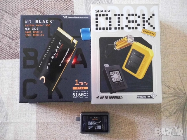 SSD wd_black SN770M NVMe 1TB(2230) + Sharge disk enclosure