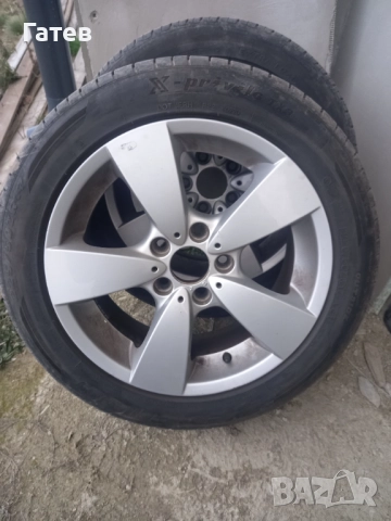 Джанти BMW 5/120/17 ET 43 с гуми 225 /50/17 летни