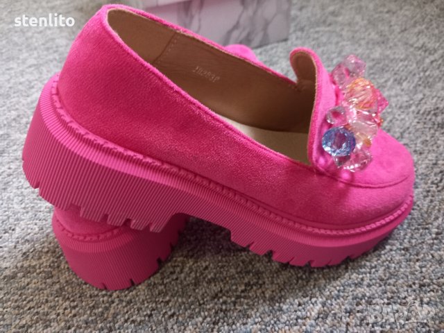 Нови дамски обувки цикламено розово, снимка 6 - Дамски елегантни обувки - 44302519