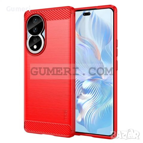 Honor 90 Противоударен Силиконов Гръб Карбон, снимка 2 - Калъфи, кейсове - 41903632