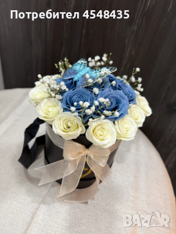 Подаръчни кутии, кошници и букети от изкуствени цветя, снимка 2 - Други - 53665069