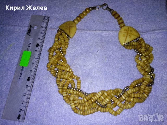 ОГЪРЛИЦА от РОГ / КАМИЛСКА КОСТ МАЙСТОРСКА РЪЧНА ЕТНО СТИЛ ИЗРАБОТКА МЪНИСТЕНА 32795, снимка 2 - Колиета, медальони, синджири - 39201808