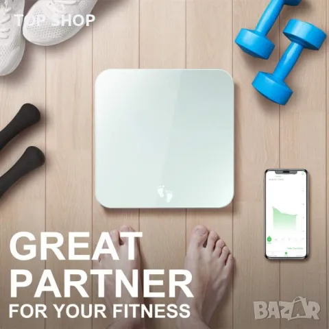 Нов Смарт кантар до 180кг Цифрова везна за баня измерва тегло BMI, снимка 5 - Други стоки за дома - 49657596