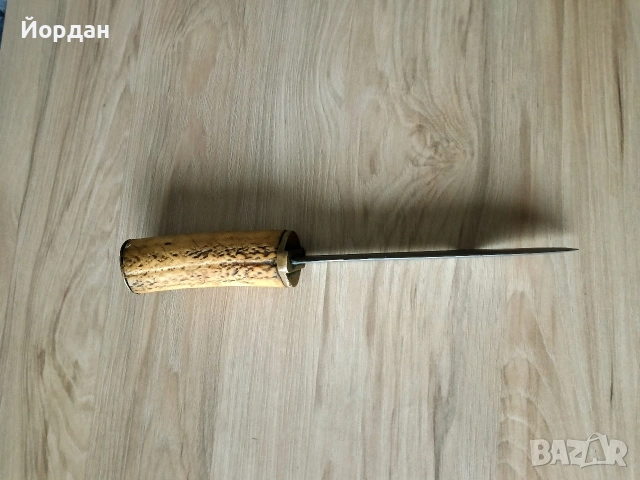 масивен ловен нож с кокалена дръжка 30 см , снимка 4 - Ловно оръжие - 53062506
