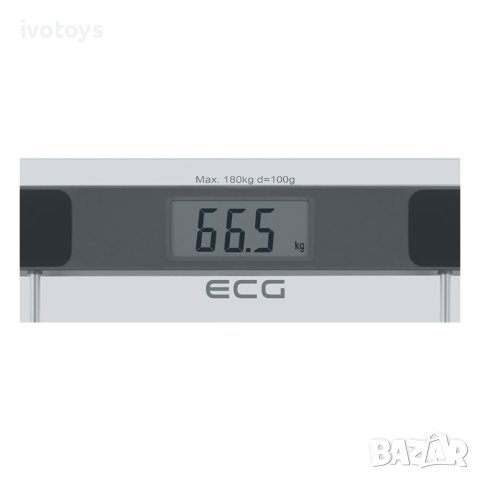 Електронна везна ECG OV 137 Glass, 180кг, Сив, снимка 2 - Други - 41507813