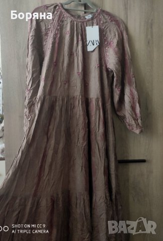 НАМАЛЕНА - ZARA нова дълга лятна рокля етно мотиви , снимка 11 - Рокли - 41736882