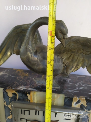 Стар мраморен каминен часовник, снимка 13 - Антикварни и старинни предмети - 53044206