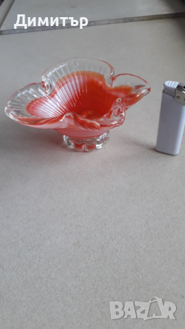 бонбониера цветно стъкло, снимка 4 - Антикварни и старинни предмети - 36464136
