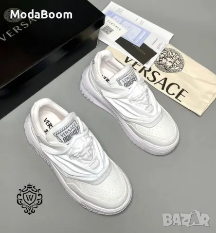 Versace бели дамски маратонки , снимка 3 - Маратонки - 48816179