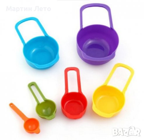 Мерителни лъжици. 6 бр. Цветни., снимка 6 - Аксесоари за кухня - 39472708