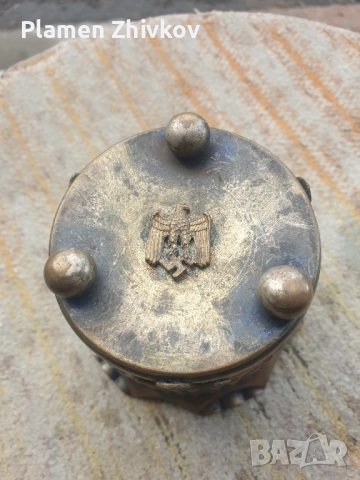 малко канцеларско шале за лентите на пишештата машина от месинг , снимка 4 - Антикварни и старинни предмети - 52165980