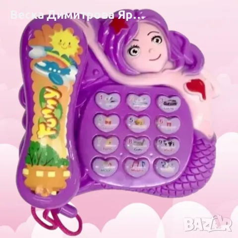 Интерактивен детски музикален телефон със светлини и звуци на сирена, снимка 4 - Други - 48434204