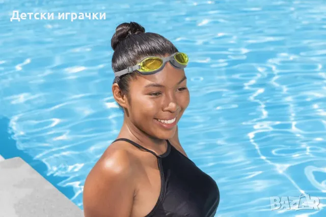 Очила за плуване Hydro Pro Swim Bestway, UV защита, поликарбонат, цветни лещи, снимка 10 - Водни спортове - 50061737