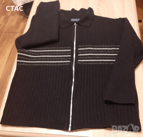 Стегната мъжка жилетка с цип, снимка 2 - Блузи - 51556217