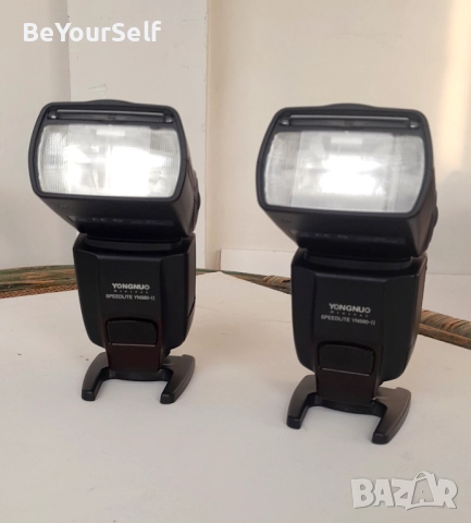 2бр нови Светкавици Yongnuo YN560-II със синхронизатори, снимка 4 - Светкавици, студийно осветление - 52260769