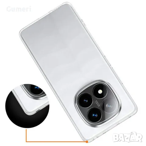 Xiaomi Redmi Note 14 Pro 4G   Силиконов Прозрачен Гръб, снимка 4 - Калъфи, кейсове - 49750688