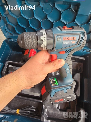 Bosch GSB 18V-90 C, снимка 3 - Винтоверти - 53761429