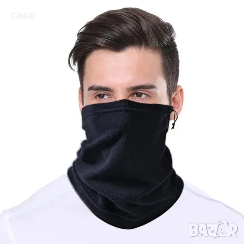 Боне,шапка шал от полар три цвята нови, снимка 1