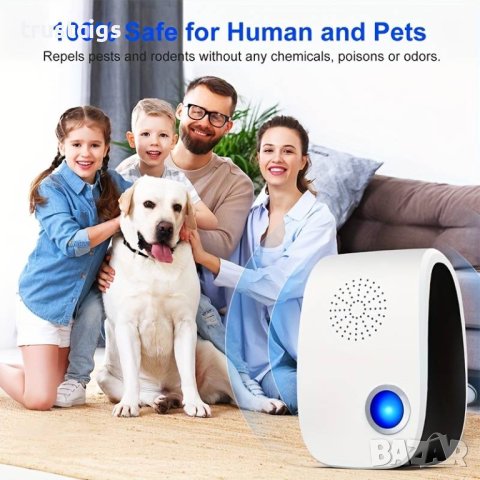 Ултразвукова машинка против комари, насекоми и гризачи, снимка 3 - Други стоки за дома - 44483735