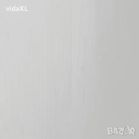 vidaXL Шкаф с чекмеджета на колелца MOSS, бял, бор масив, снимка 9 - Шкафове - 56147342