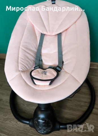 Продавам електрическа люлка за бебе Moni Clarissa Pink, снимка 2 - Детски люлки - 52827288