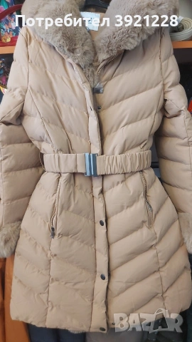 Дамско дебело яке с качулка 
