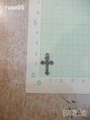 Кръст сребърен - 0,58 гр., снимка 2 - Други - 53847736