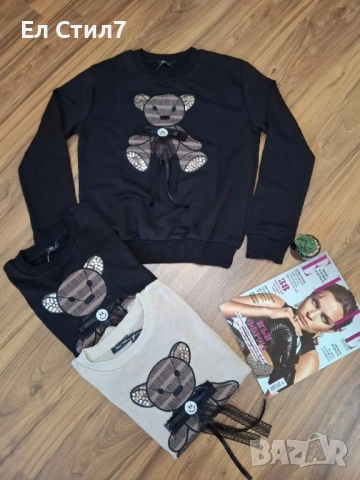 🤍Блуза Памук С М Л 30лв/15.34€, снимка 4 - Блузи с дълъг ръкав и пуловери - 52291914