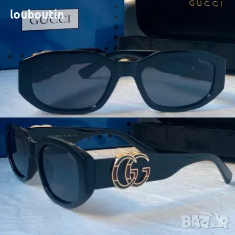 GUCCI с лого 1:1 дамски слънчеви очила елипса 2 цвята овални кръглин, снимка 5 - Слънчеви и диоптрични очила - 47774985