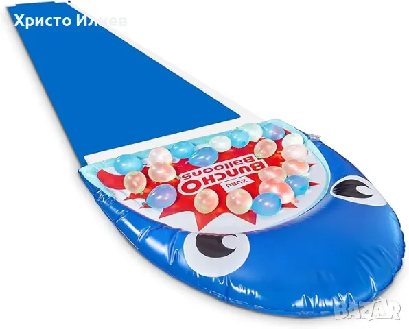 Водна пързалка Shark с над 100 водни балона ZURU Bunch O Balloons, снимка 2 - Басейни и аксесоари - 49644763